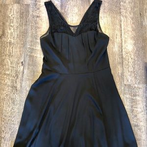 Express Black Lace Sleeveless Skater Dress